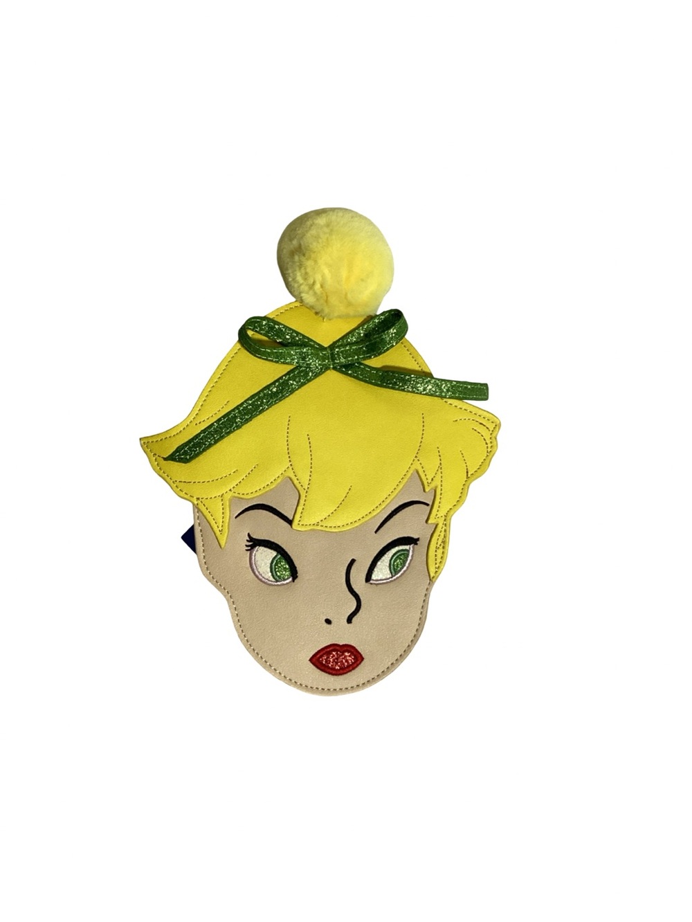 Danielle Nicole Disney Tinkerbell Face Novelty Bag NEW Peter Pan